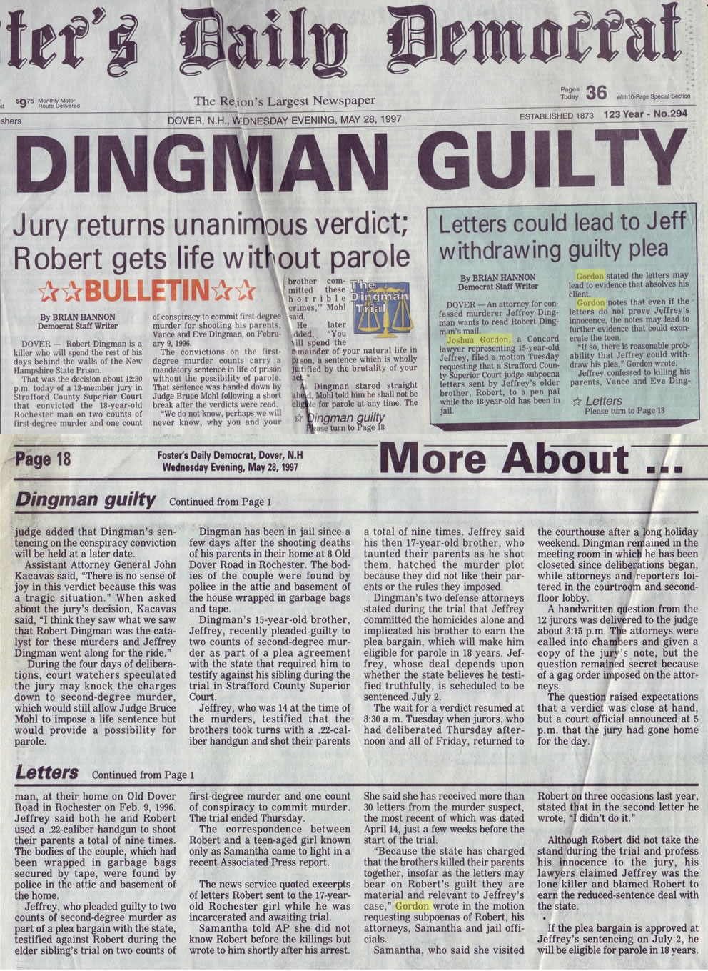 Dingman guilty